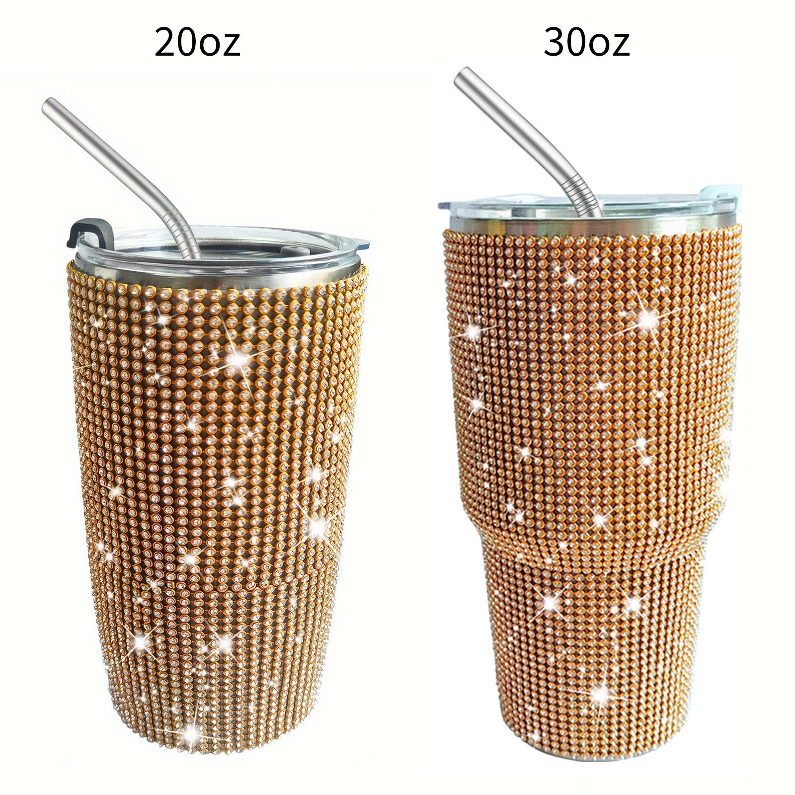 Wholesale Tumbler Diamond-encrusted Leopard Print 20oz/30oz Tumbler Cup